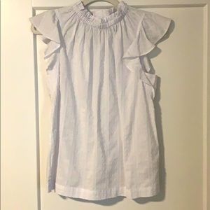 Unworn Gap sleeveless top with swiss dots